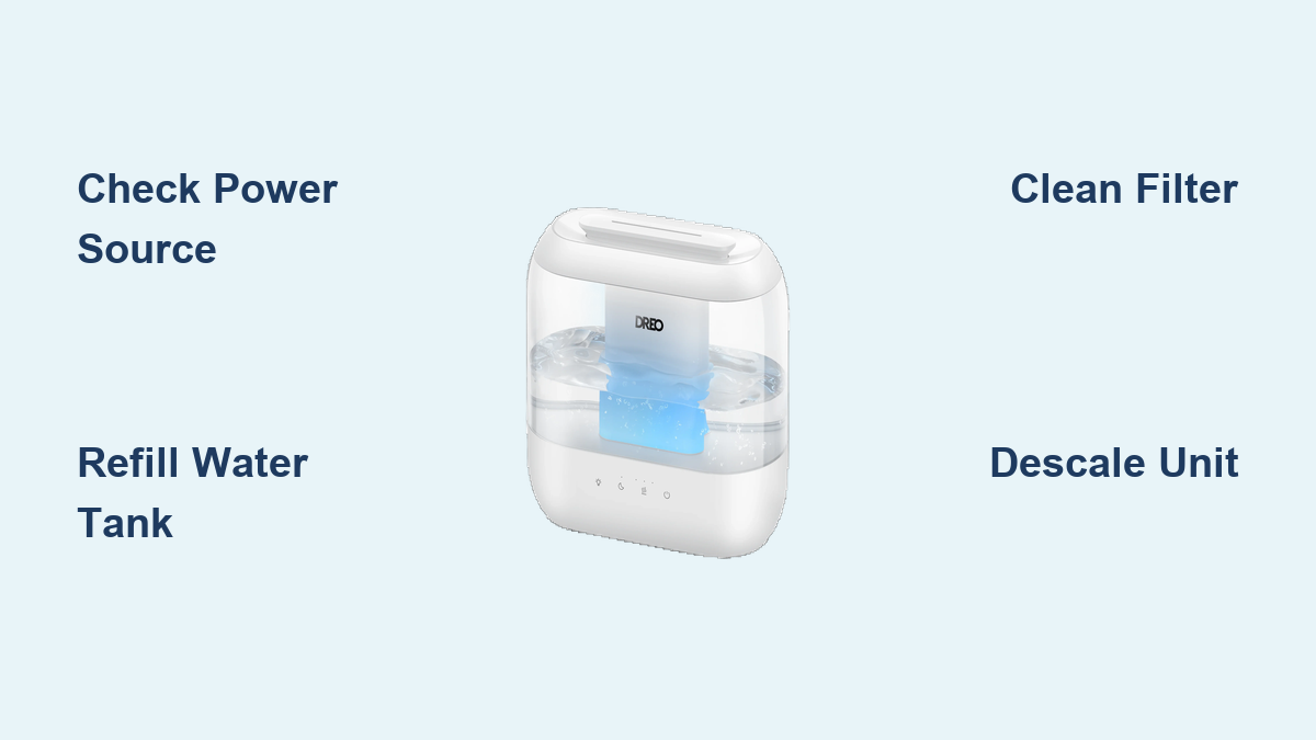 How to Fix Dreo Humidifier Not Working